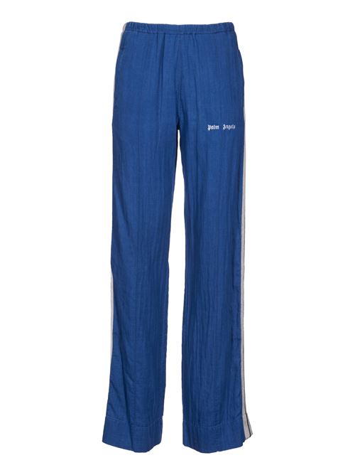 Pantaloni sportivi in chambray PALM ANGELS | PWCA061S24FAB0014903